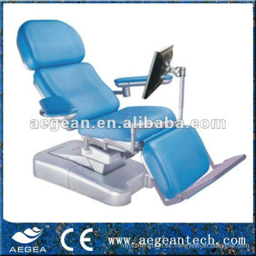 AG-XD107 motor linak eléctrico reclinable silla de donante de sangre del hospital